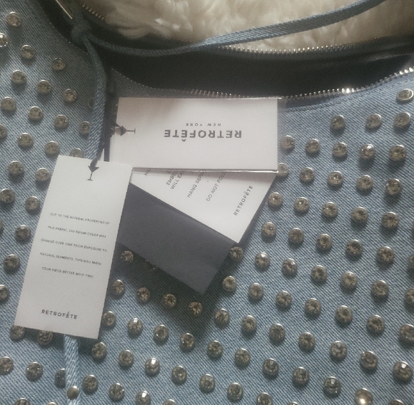 Retrofete Sparkling Blue Denim Shoulder Bag - Picture 9 of 9